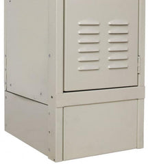 Hallowell - 18" Wide x 6" High, Locker Closed Front Base - USA Tool & Supply