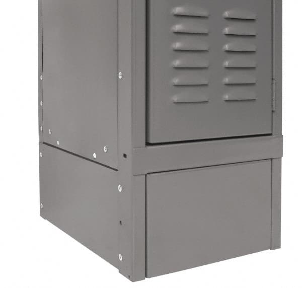 Hallowell - 6" High x 18" Deep, Locker Closed Side Base - USA Tool & Supply