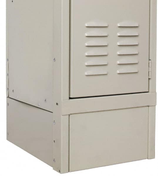 Hallowell - 6" High x 18" Deep, Locker Closed Side Base - USA Tool & Supply