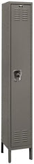 Hallowell - 1 Door, 1 Tier, Ready-Built Wardrobe & Box Lockers - USA Tool & Supply