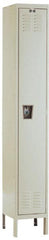 Hallowell - 1 Door, 1 Tier, Ready-Built Wardrobe & Box Lockers - USA Tool & Supply