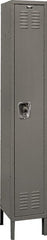 Hallowell - 1 Door, 1 Tier, Ready-Built Wardrobe & Box Lockers - USA Tool & Supply