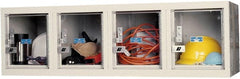 Hallowell - 4 Door, 4 Horizontal Tier, Safety-View Plus Box Lockers - USA Tool & Supply