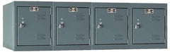 Hallowell - 4 Door, 4 Horizontal Tier, Premium Box Lockers - USA Tool & Supply