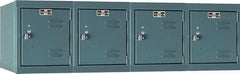 Hallowell - 4 Door, 4 Horizontal Tier, Premium Box Lockers - USA Tool & Supply