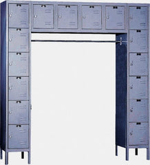 Hallowell - 16 Door, 16 Tier, Premium Box Lockers - USA Tool & Supply
