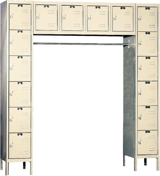 Hallowell - 16 Door, 16 Tier, Premium Box Lockers - USA Tool & Supply