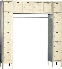 Hallowell - 16 Door, 16 Tier, Premium Box Lockers - USA Tool & Supply