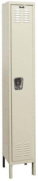 Hallowell - 1 Door, 1 Tier, Premium Wardrobe Lockers - USA Tool & Supply
