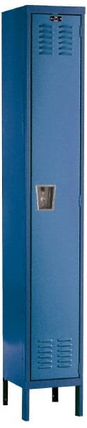 Hallowell - 1 Door, 1 Tier, Premium Wardrobe Lockers - USA Tool & Supply