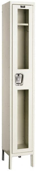 Hallowell - 1 Door, 1 Tier, Safety-View Wardrobe Lockers - USA Tool & Supply
