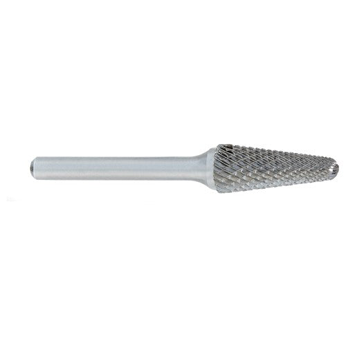 ‎SL-1 -1/4 × 5/8 LOC × 1/4 Shank × 2 OAL 14 Degree Included Angle Carbide Medium Tough Cut Burr - USA Tool & Supply