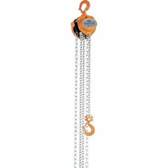 Vestil - 1,000 Lb Lifting Capacity, 15' Lift Height, Hand Hoist - Made from Chain - USA Tool & Supply