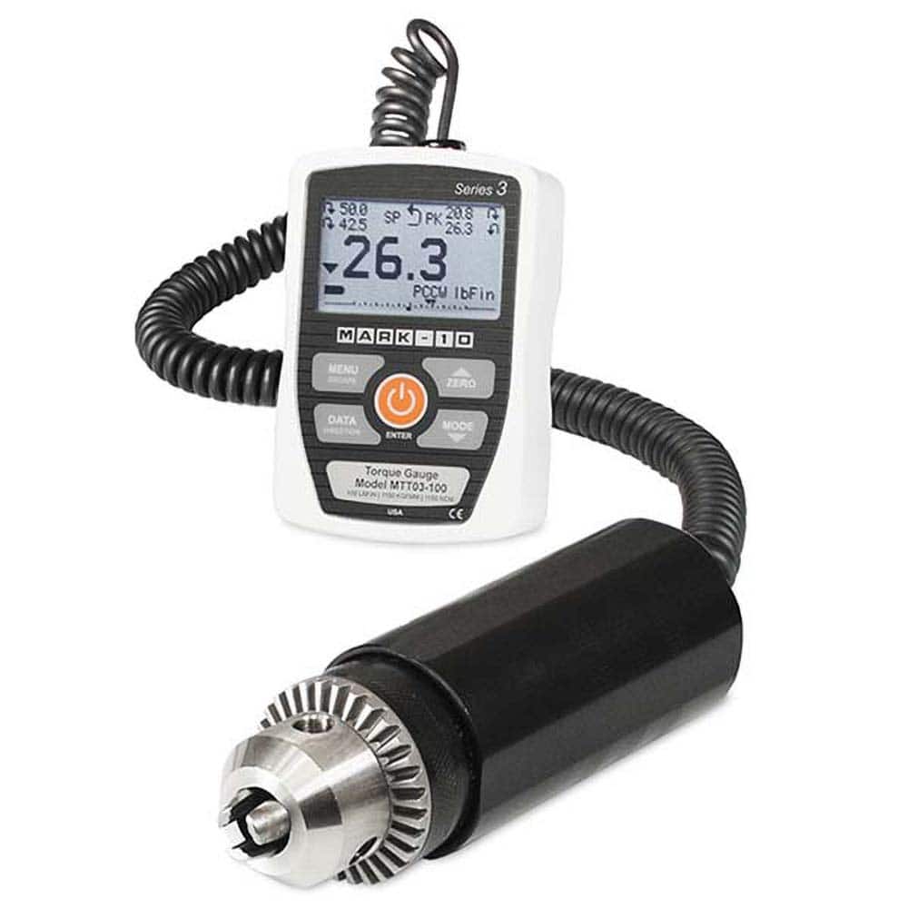 Mark-10 - Digital Tension & Compression Force Gages Capacity (N): 35.00 Capacity (kgf): 36.00 - USA Tool & Supply