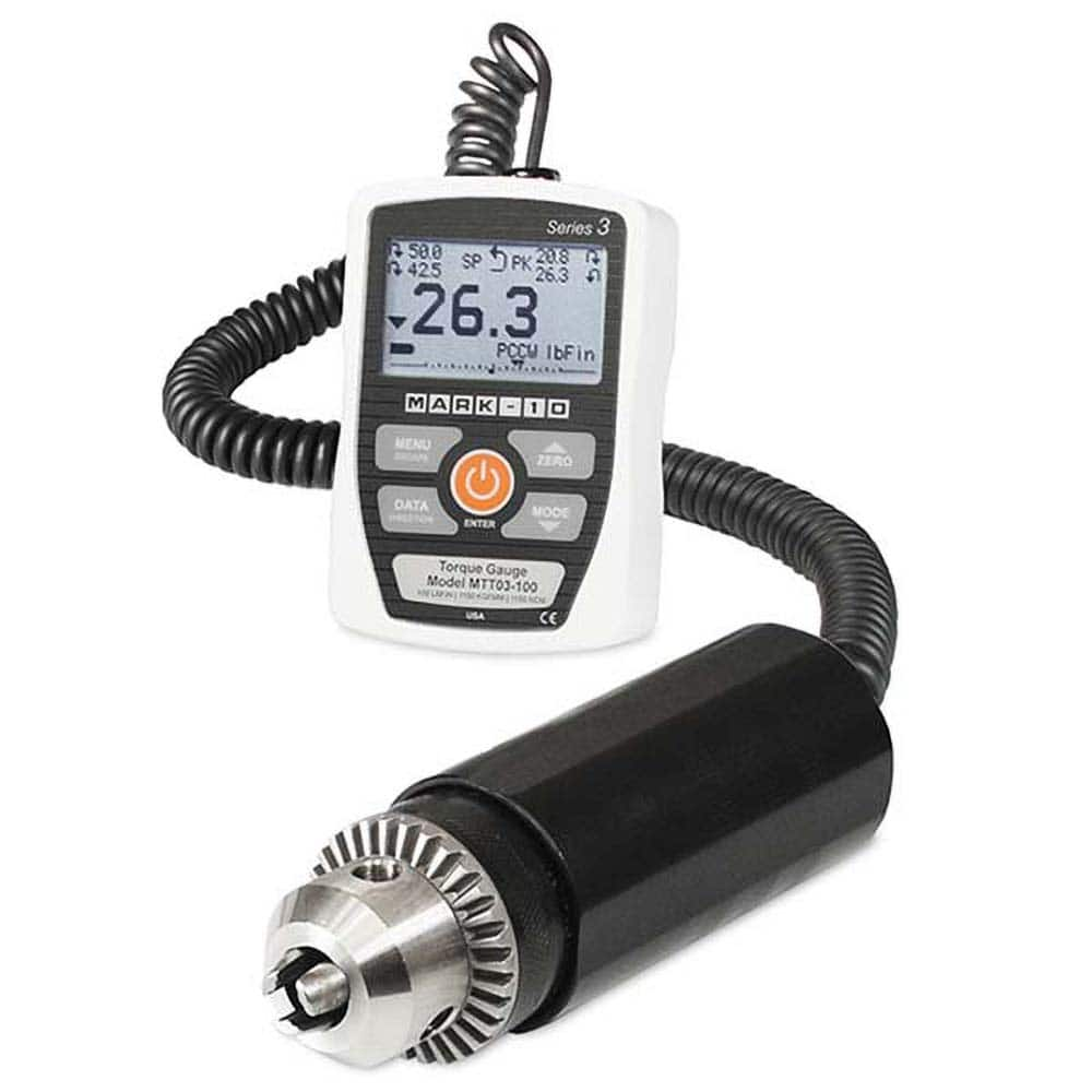 Mark-10 - Digital Tension & Compression Force Gages Capacity (N): 14.00 Capacity (kgf): 14.00 - USA Tool & Supply