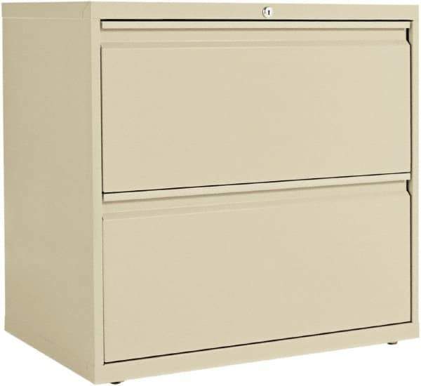 ALERA - 30" Wide x 28-3/8" High x 19-1/4" Deep, 2 Drawer Lateral File - Steel, Putty - USA Tool & Supply