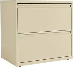ALERA - 30" Wide x 28-3/8" High x 19-1/4" Deep, 2 Drawer Lateral File - Steel, Putty - USA Tool & Supply