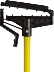 PRO-SOURCE - 60" Swivel Fiberglass Quick Connect Mop Handle - 1" Handle Diam, Plastic Connector, Use with Wet Mops - USA Tool & Supply