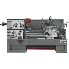 Jet - 16" Swing, 60" Between Centers, 230 Volt, Triple Phase Engine Lathe - 7MT Taper, 7-1/2 hp, 25 to 1,800 RPM, 3-1/8" Bore Diam, 44" Deep x 66" High x 96" Long - USA Tool & Supply