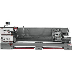 Jet - 26" Swing, 120" Between Centers, 230 Volt, Triple Phase Engine Lathe - 6MT Taper, 10 hp, 40 to 1,800 RPM, 4-1/8" Bore Diam, 43" Deep x 57" High x 178" Long - USA Tool & Supply