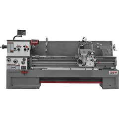 Jet - 22" Swing, 80" Between Centers, 230 Volt, Triple Phase Engine Lathe - 10 hp, 3-1/8" Bore Diam, 40" Deep x 48-7/8" High x 136-1/8" Long - USA Tool & Supply