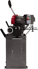 Jet - 2 Cutting Speeds, 315mm Blade Diam, Cold Saw - 52 & 104 RPM Blade Speed, Floor Machine, 3 Phase, Compatible with Ferrous Material - USA Tool & Supply