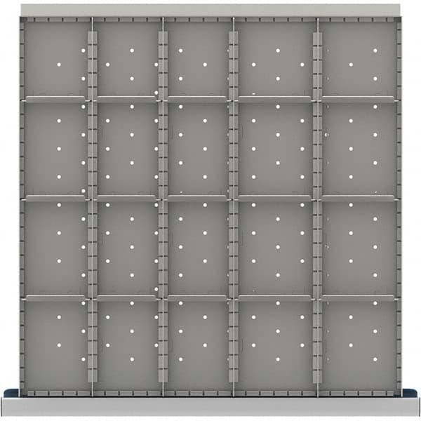 LISTA - 20-Compartment Drawer Divider Layout for 3.15" High Drawers - USA Tool & Supply