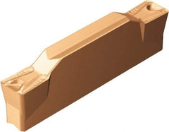 Sandvik Coromant - HN123 TM Grade 1145, 4mm Cutting Width Carbide Grooving Insert - 23.4mm Max Depth of Cut, Neutral, 0.8mm Corner Radius, TiAlN/AlCr2O3 Finish - USA Tool & Supply