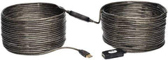 Tripp-Lite - 65' Long, USB A/A Computer Cable - Black, Male x Female - USA Tool & Supply