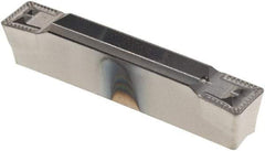 Walter - 3E400N04GX UD4 Grade WSM33S, 4mm Cutting Width Carbide Grooving Insert - 2.8mm Max Depth of Cut, Neutral, 0.4mm Corner Radius, TiAlN/Al2O3/ZrCN Finish - USA Tool & Supply