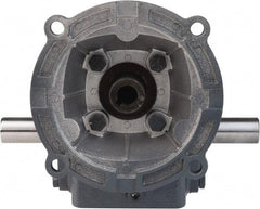 Boston Gear - 1 Centerline Distance, 20:1, 88 RPM Output, 0.27 Input Horsepower, 149 Lbs. Max Torque, Speed Reducer - Part No. F710-20-B4-H, Double Shaft Left & Right, 1/2" Bore, 2.31" High, 42C NEMA - USA Tool & Supply