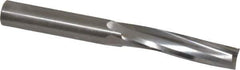 Onsrud - 1/2" Cutting Diam x 2-1/8" Length of Cut, 3 Flute, Upcut Spiral Router Bit - Uncoated, Right Hand Cut, Solid Carbide, 4-1/2" OAL x 1/2" Shank Diam, Three Edge, 10° Helix Angle - USA Tool & Supply