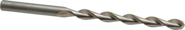 Chicago-Latrobe - Letter C 135° High Speed Steel Jobber Drill - Bright Finish, Right Hand Cut, Parabolic Flute, Straight Shank, 4" OAL, Split Point - USA Tool & Supply