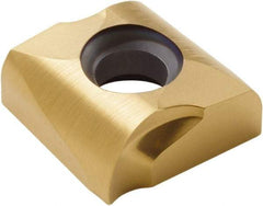 Seco - SNHQ120724 M07 Grade F40M Carbide Milling Insert - TiAlN/TiN Finish, 0.277" Thick, 1/2" Inscribed Circle, 3/32" Corner Radius - USA Tool & Supply