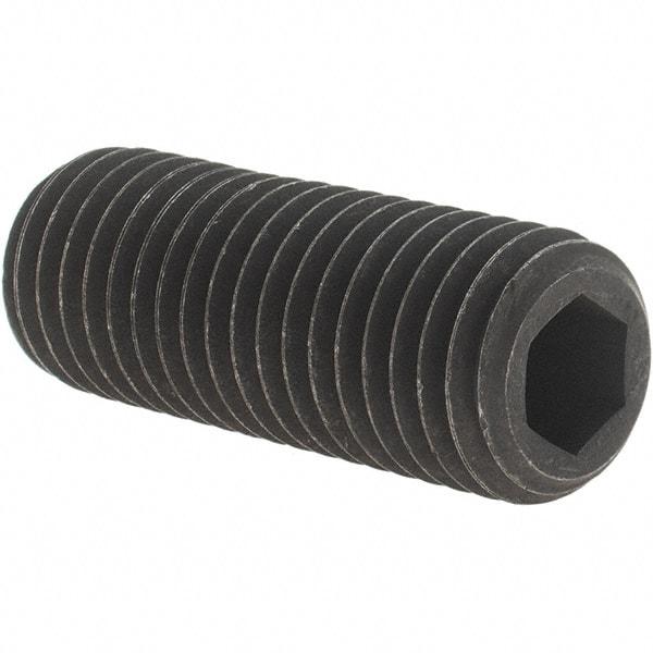 Value Collection - 3/4-10 UNC, 2" OAL, Cup Point Set Screw - Grade 8 Alloy Steel, 3/8" Key - USA Tool & Supply