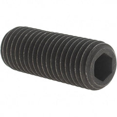 Value Collection - 3/4-10 UNC, 2" OAL, Cup Point Set Screw - Grade 8 Alloy Steel, 3/8" Key - USA Tool & Supply