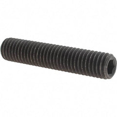 Value Collection - 1/2-13 UNC, 2-1/2" OAL, Cup Point Set Screw - Grade 8 Alloy Steel, 1/4" Key - USA Tool & Supply