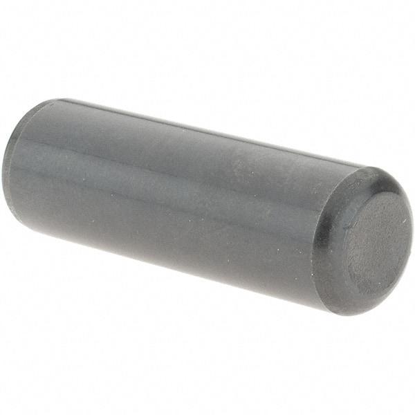 Value Collection - 1/2" Diam x 1-1/2" Pin Length Grade 8 Alloy Steel Standard Dowel Pin - Bright Finish, C 47-58 & C 60 (Surface) Hardness, 29,450 Lb (Single Shear), 58,900 Lb (Double Shear) Breaking Strength, 1 Beveled & 1 Rounded End - USA Tool & Supply