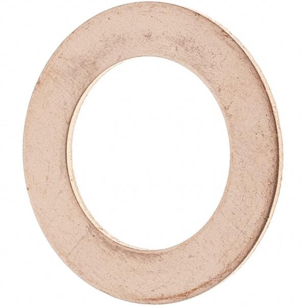 Value Collection - 1/2 SAE, 33/64" ID x 13/16" OD Oil Drain Plug Gasket - 1/32" Thick, Copper - USA Tool & Supply