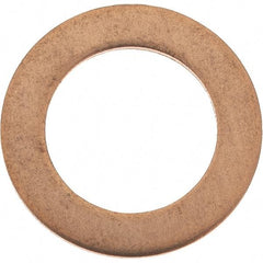 Value Collection - 7/16 SAE, 29/64" ID x 11/16" OD Oil Drain Plug Gasket - 1/32" Thick, Copper - USA Tool & Supply