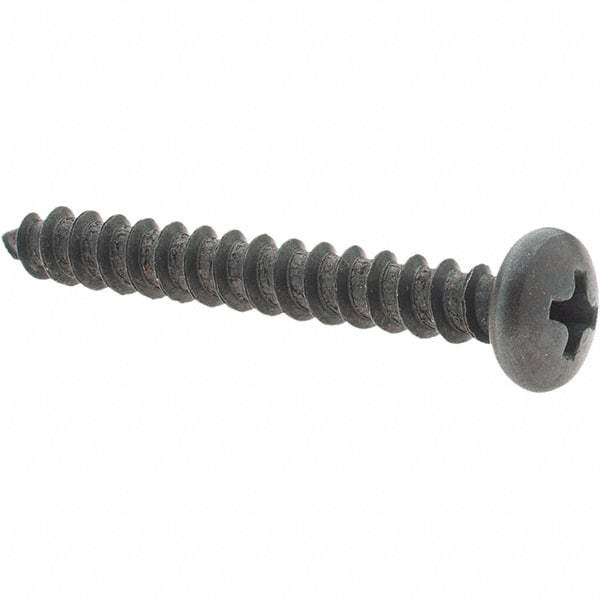 Value Collection - #10 Pan Head Phillips Sheet Metal Screw - Steel, 1-1/2" Length Under Head, Grade 2 - USA Tool & Supply