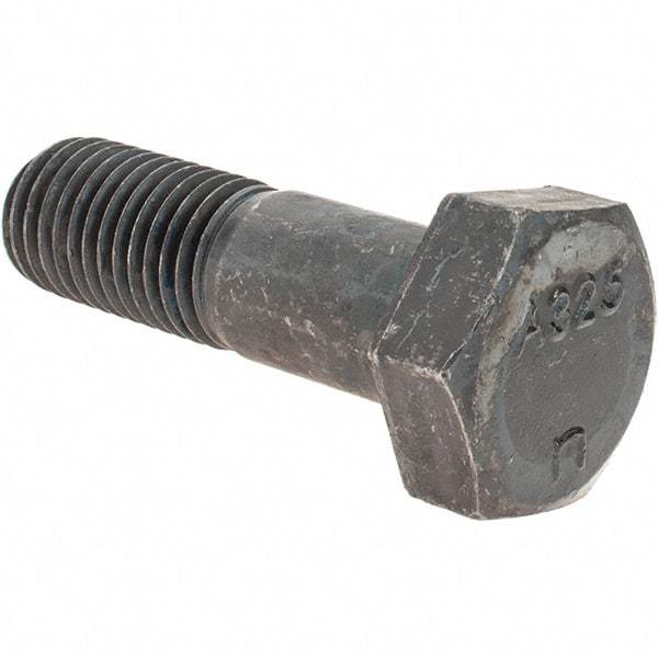 Value Collection - 7/8-9 Thread, 3" Length Under Head, Hex Head Bolt - A325 Steel, Uncoated - USA Tool & Supply