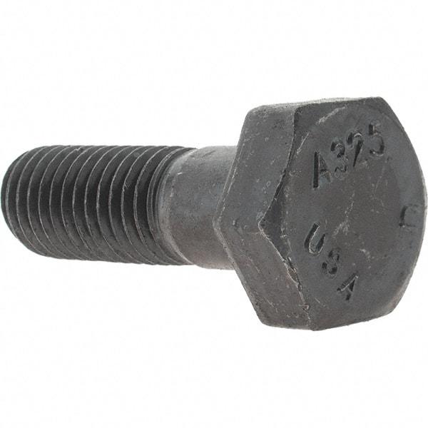 Value Collection - 5/8-11 Thread, 2" Length Under Head, Hex Head Bolt - A325 Steel, Uncoated - USA Tool & Supply