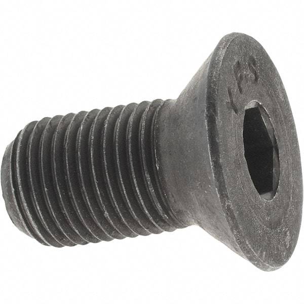 Value Collection - 1/2-20 UNF Hex Socket Drive, 82° Flat Screw - Alloy Steel, Black Oxide Finish, Fully Threaded, 1" OAL - USA Tool & Supply