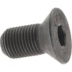 Value Collection - 1/2-20 UNF Hex Socket Drive, 82° Flat Screw - Alloy Steel, Black Oxide Finish, Fully Threaded, 1" OAL - USA Tool & Supply