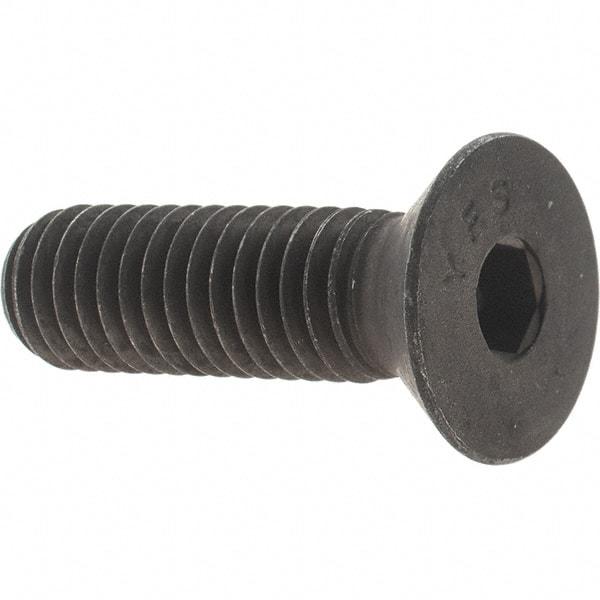 Value Collection - 7/16-14 UNC Hex Socket Drive, 82° Flat Screw - Alloy Steel, Black Oxide Finish, Fully Threaded, 1-1/2" OAL - USA Tool & Supply