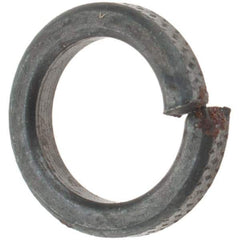 Value Collection - #10, 0.047" Thick High Collar Split Lock Washer - Steel, Uncoated, 0.194" Min ID, 0.202" Max ID, 0.294" Max OD - USA Tool & Supply