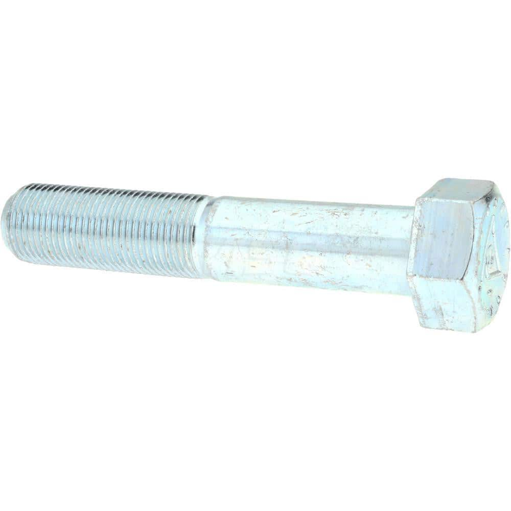 Hex Head Cap Screw: 7/8-14 x 2″, Grade 9 Alloy Steel, Zinc-Plated Clear Chromate