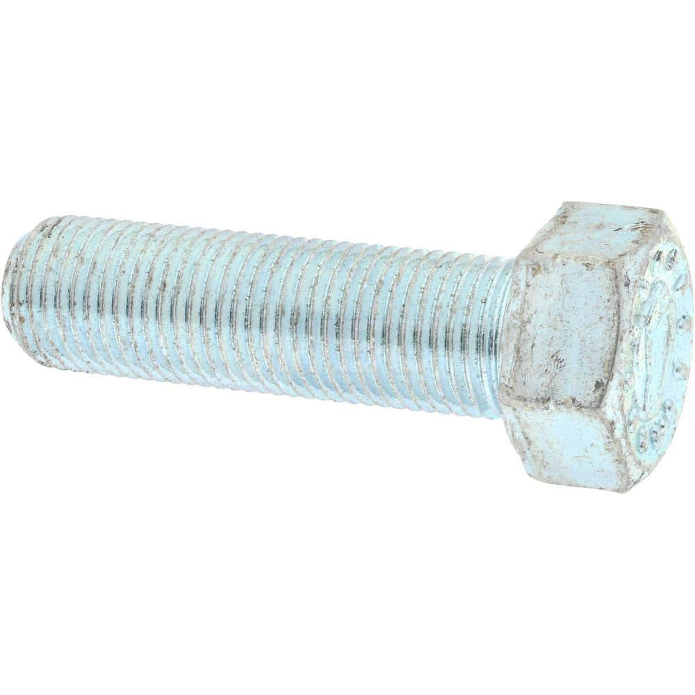 Hex Head Cap Screw: 1/2-20 x 1-3/4″, Grade 9 Alloy Steel, Zinc-Plated Clear Chromate