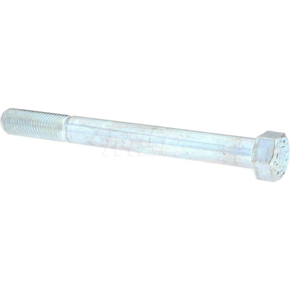 Hex Head Cap Screw: 7/16-20 x 5″, Grade 9 Alloy Steel, Zinc-Plated Clear Chromate